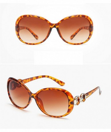 Oversized Classic Retro Designer Style Curved Frame Sunglasses for Women PC AC UV400 Sunglasses - Style 4 - CM18SARR969 $28.15