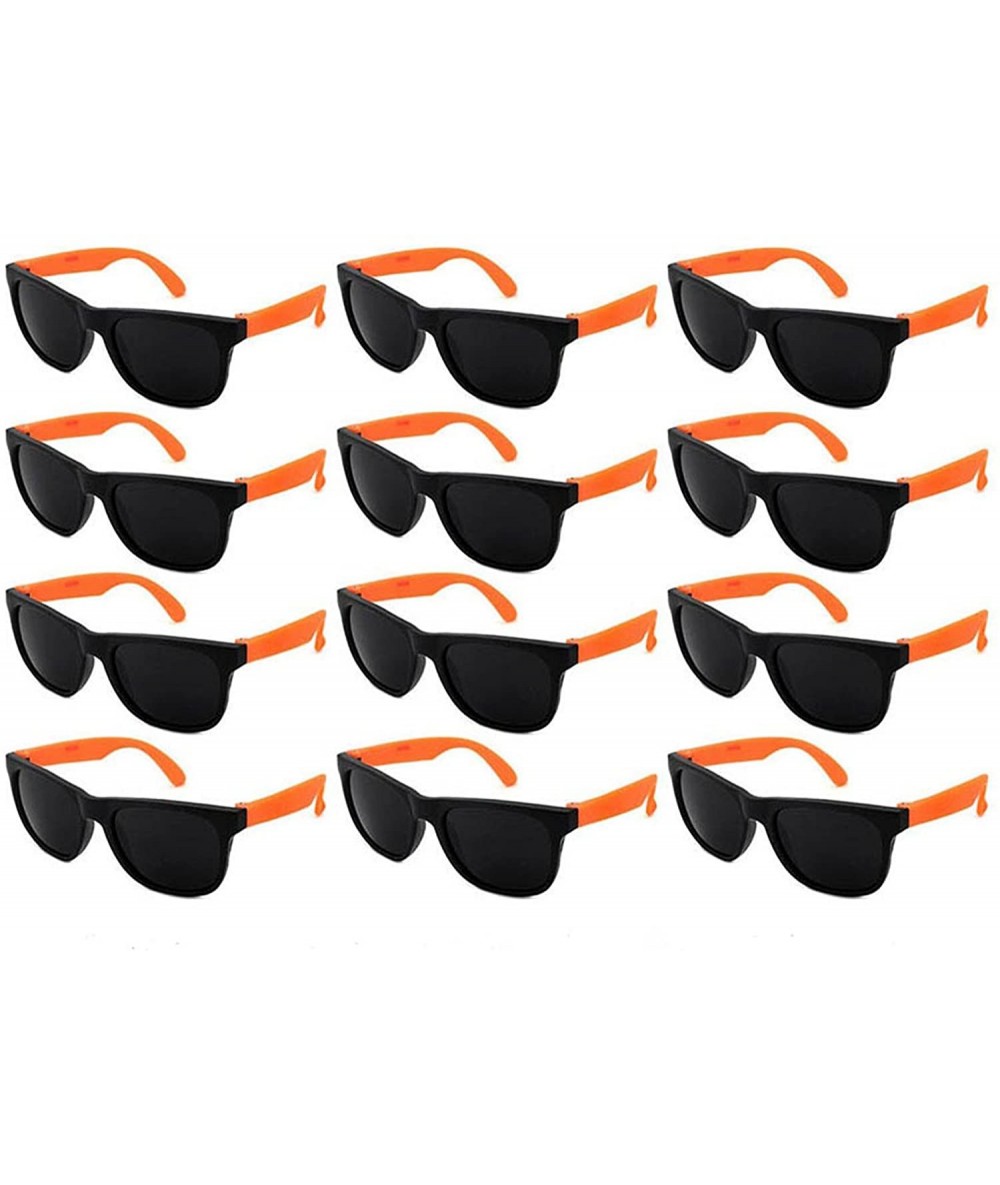 Oval 12 Pack 80's Style Neon Party Sunglasses Adult/Kid Size with CPSIA certified-Lead(Pb) Content Free - CM12OCM4WAV $20.46