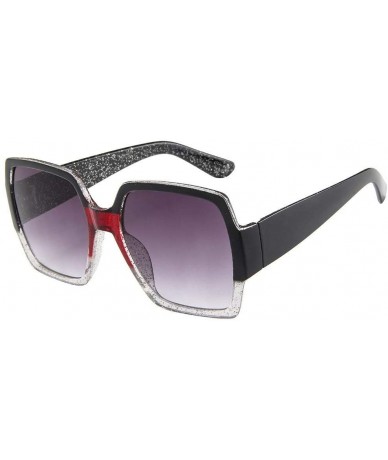 Square Fashion Sunglasses for Men Women Retro Style Square Sun Glasses UV400 - C - CK18T2273MC $18.46