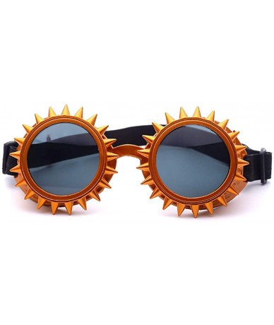 Oval Steampunk Goggles Colorful Glasses Rave Festival Party Sunglasses Diffracted Lens Cool Stuff - G - CB18UK6ALSS $17.23