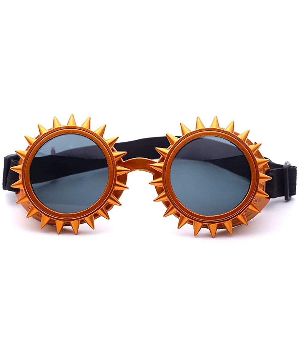 Oval Steampunk Goggles Colorful Glasses Rave Festival Party Sunglasses Diffracted Lens Cool Stuff - G - CB18UK6ALSS $17.23