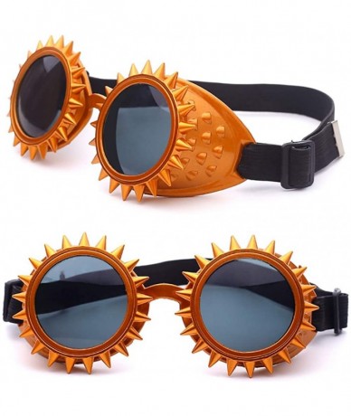 Oval Steampunk Goggles Colorful Glasses Rave Festival Party Sunglasses Diffracted Lens Cool Stuff - G - CB18UK6ALSS $17.23