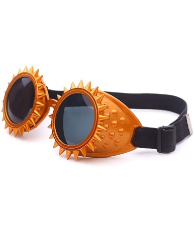 Oval Steampunk Goggles Colorful Glasses Rave Festival Party Sunglasses Diffracted Lens Cool Stuff - G - CB18UK6ALSS $17.23