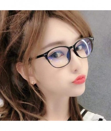 Oval glasses fashion version glasses Black Box _Empty - CZ18GYRG0CR $58.60