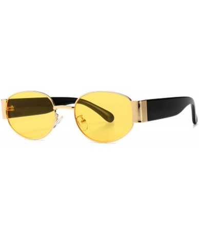 Oval Steampunk Metal Sunglasses Male Oval Retro Sun Visor - 7 - C8190N7ZAO5 $61.31