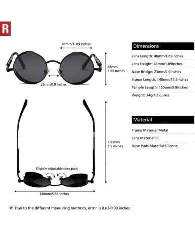 Rectangular Gothic Steampunk Polarized Sunglasses For Men Women UV Sunglasses Metal Full Frame - CM182WTDH39 $27.50