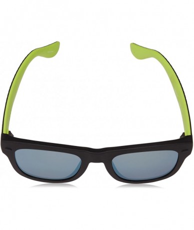 Square Paraty/M 7ZJ QU Black Green Plastic Square Sunglasses Green Mirror Lens - C018CK20LRY $36.10