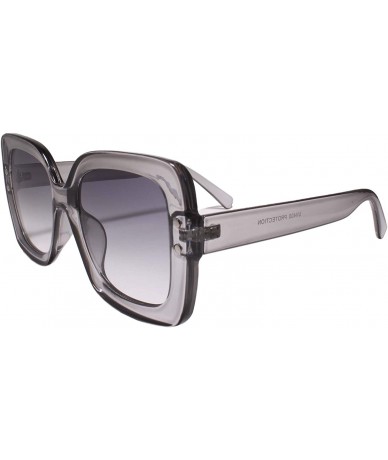 Square Classy Elegant Vintage Exaggerated Retro Style Sunglasses Square - Gray - C7193NA9W6W $23.53