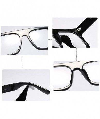 Square Stylish Blocking Computer Eyewear Relieve Headaches - Leopard - CG1992XMDGM $23.91