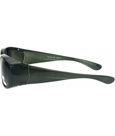 Rectangular Polarized Womens Pearl Rectangular 58mm OTG Fit Over Sunglasses - Grey - CR185DR8ZQM $22.96