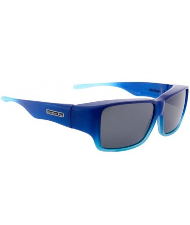 Wrap Jonathan Paul Fitovers Oogee Large Blue Ombre Polarized Gray Sunglasses - C4183NQKYDS $94.27