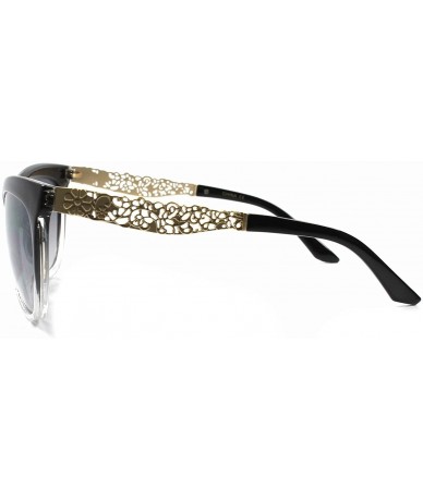 Cat Eye High-End Celebrity Fashion Stylish Sexy Designer Cat Eye Sunglasses - Gray - CN18WKLS2T4 $27.00