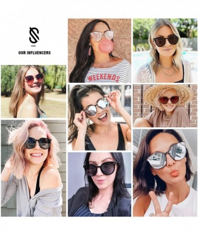 Oversized Classic Round Retro Plastic Frame Vintage Inspired Sunglasses BLOSSOM SJ2067 - CG18S4TUW8L $25.50