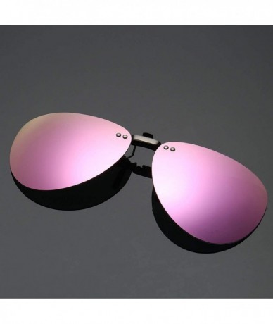 Oversized Men Polarized Clip Sunglasses Women Pilot Sun Glasses UV400 Eyeglasses Night Driving ZB-82 - 4 - C4198AHNEYG $34.87