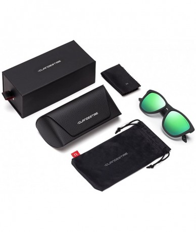 Wayfarer Model - Men & Women Sunglasses - Model Matt Black - Nylon Hd Green Mirror / Before $59.95 - Now 20% Off - CF18QYAZ89...