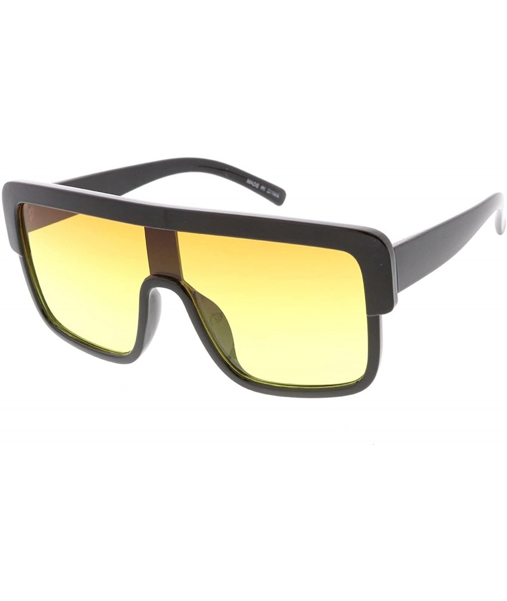 Oversized High Octane Collection"Vegas" Unisex Sunglasses - Orange - CL18GY5YQ9A $18.75