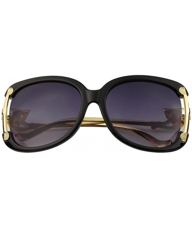 Rimless Gold Fox Alloy Frame Sunglasses Women Glasses UV400 - Black - CK12EE7RNJR $34.41