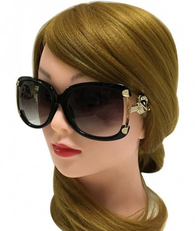 Rimless Gold Fox Alloy Frame Sunglasses Women Glasses UV400 - Black - CK12EE7RNJR $34.41