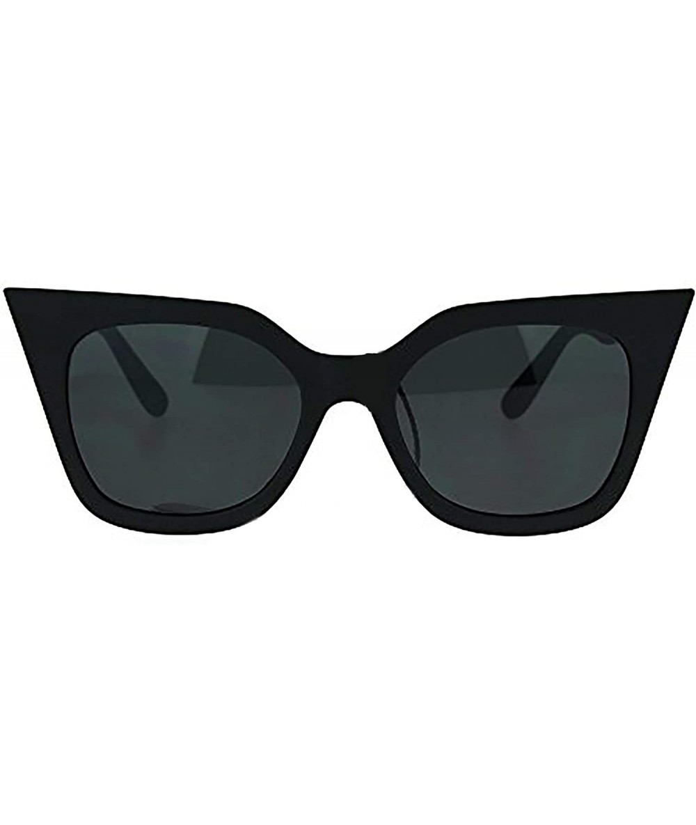 Square Womens Sunglasses Square Cateye Butterfly Fashion Eyewear UV 400 - Black (Black) - CZ186NW8K6E $21.77