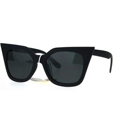 Square Womens Sunglasses Square Cateye Butterfly Fashion Eyewear UV 400 - Black (Black) - CZ186NW8K6E $21.77