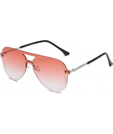 Aviator Premium Metal Aviator Fashion Sunglasses for Women and Men UV 400 Protection - Pink - CK18I0HCD6G $18.60