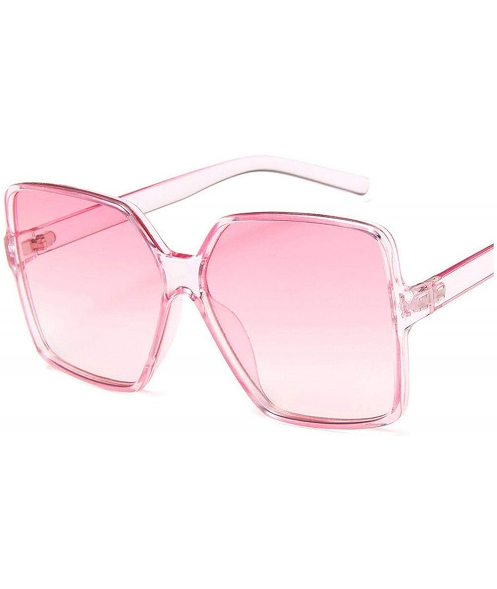 Goggle Fashion Women Oversize Sunglasses Gradient Plastic Brand Designer Female Sun Glasses UV400 Lentes De Sol Mujer - C4198...