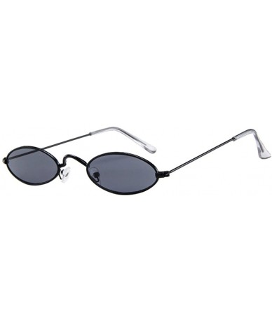 Oval Vintage Polarized Sunglasses Glasses Eyewear - Multicolor a - CI190RK3Q86 $16.96