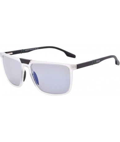 Rectangular Polarized Sunglasses Fidhing Driving Glasses for Men Anti-glare TR90 Frame-SSH2003 - CZ1939Q372M $33.98