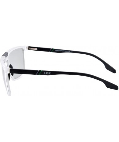 Rectangular Polarized Sunglasses Fidhing Driving Glasses for Men Anti-glare TR90 Frame-SSH2003 - CZ1939Q372M $33.98