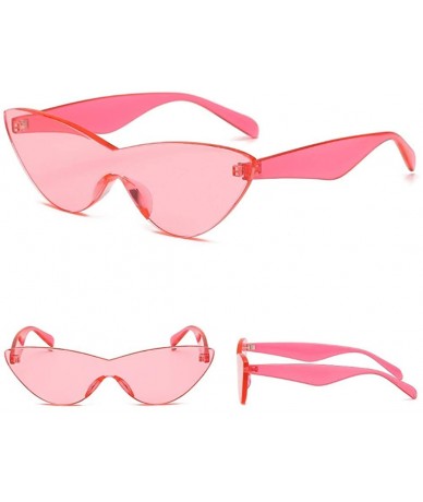 Square New Unisex Fashion Vintage Solid Color Sunglasses Eyewear New Fashion Transparent Sunglasses - C718SRYG74C $16.96