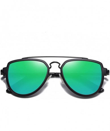 Round Fashion Polarized Aviator Sunglasses for Men Women Mirrored Lens SJ1051 - CP189ZLT27S $25.03