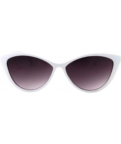 Cat Eye Cat Eye Sunglasses Thin Frame Vintage Retro for Women - White - C318G2DN37D $19.69