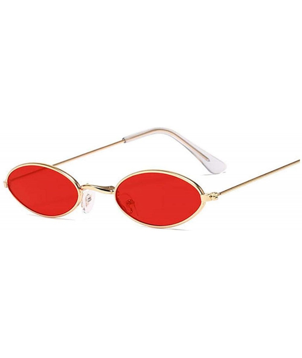 Round Retro Small Round Sunglasses Women Er Black Sun Glasses Ladies Alloy Quality Female Oculus De Sol - Goldred - CS199COK2...