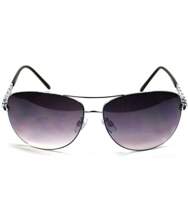 Aviator Aviator Sunglasses For Women 6014 - Black - CX11ERZIJSV $19.85