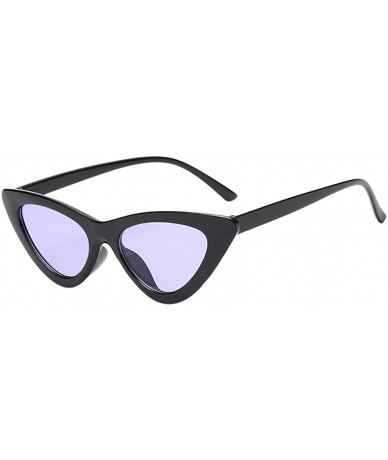 Semi-rimless Unisex Vintage Eye Sunglasses Retro Eyewear Fashion Radiation Protection Sun Glasses - F - CK196IC6376 $16.57