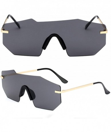 Sport Polarized Sunglasses for Men and Women- One-Piece Mirrored Lens UV400 - Gray - CQ193A4IYC6 $24.24