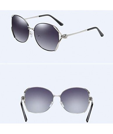 Aviator Metal Polarized Sunglasses Women polarized driving Sunglasses anti-ultraviolet and anti-glare - C - CK18QRGA0MU $70.18