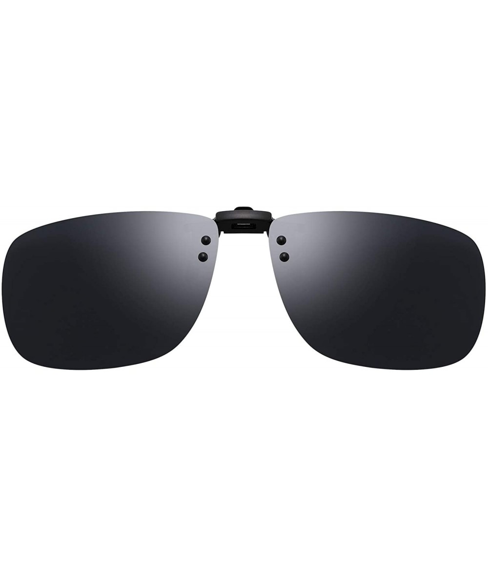 Aviator Sunglasses Polarized Frameless Rectangle Prescription - Grey - C418U7MHXHG $21.22