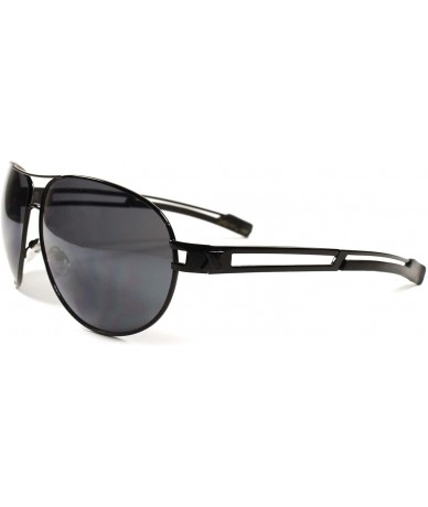 Oversized Designer Fashion Mens Womens Cool Military Style Oversized Sunglasses - Black - CR189AN5D9X $22.56