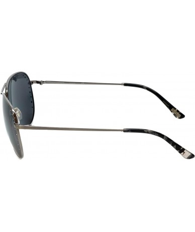 Aviator Designer Sunglasses AX00003 in Gunmetal with Grey Lenses - CO18IA4ZM2X $79.83