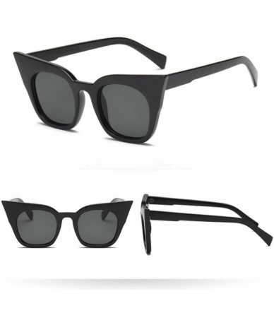 Rimless Womens Sunglasses - Vintage Womens/Baby UV400 Protection Cat Eye Sun Glasses Plastic Frame - B - CW18DTSI7ZX $15.89