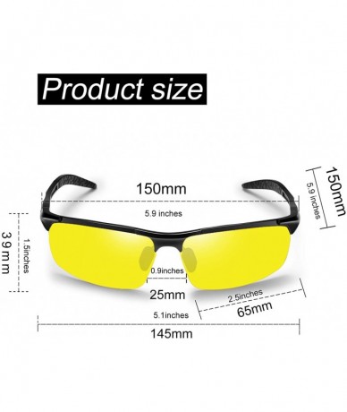 Aviator Polarized Sport Mens Sunglasses HD Lens Metal Frame Driving Shades FD 9005 - Z-z-z-yellow - C618NOCKHK2 $23.81