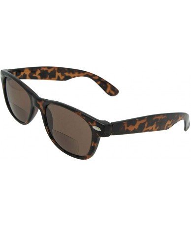 Wayfarer Small Bifocal Sunglasses Retro Style B8 - Tortoise Frame Brown Lens - CV18IZ0TC8W $26.96