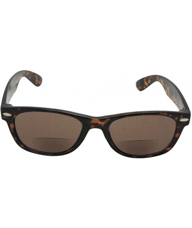 Wayfarer Small Bifocal Sunglasses Retro Style B8 - Tortoise Frame Brown Lens - CV18IZ0TC8W $26.96