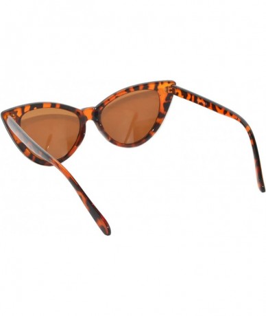 Oval 20 Pirs Wholesale Lot Cat Eye Sunglasses Colored Plastic Frame Colored Lens - 20_pairs_leopard - C518CGLCDWT $58.66