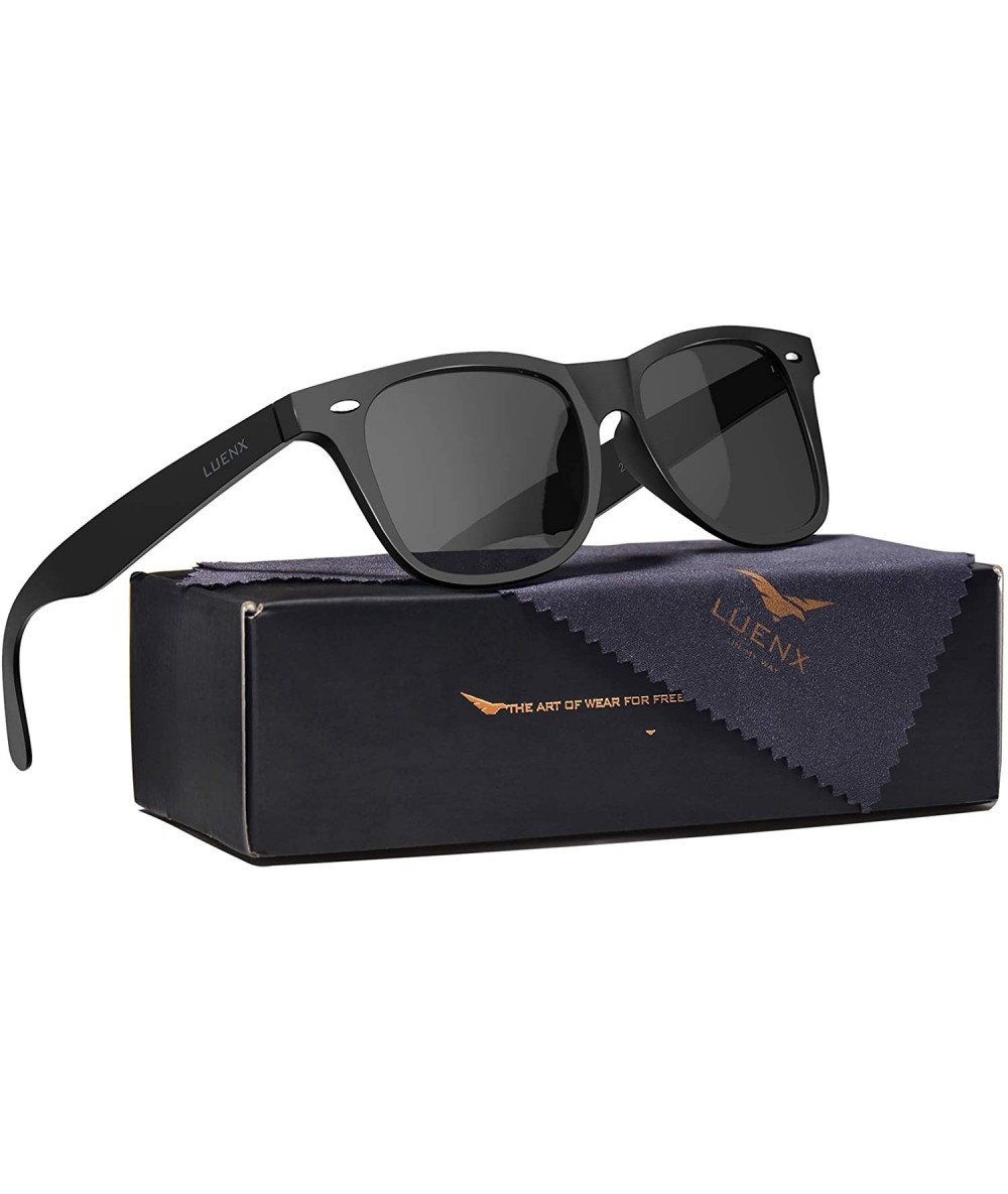 Aviator Mens Sunglasses Polarized Womens UV 400 Protection - 23-all Black/ Matte Frame - CE18DRR035R $23.06