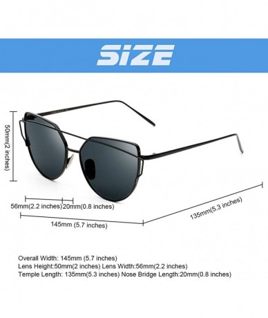 Aviator Sunglasses for Men-Metal Frame Polarized Oversized Cateyes Sunglasses - Gold-black-e10 - C218D3Z2N8N $25.60