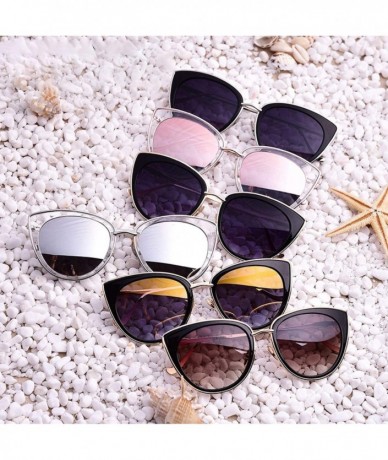 Cat Eye Cat Eye Women Sunglasses Female Sunglasses Famous Brand Designer Alloy Legs Glasses - C6grey - C918W0I2T3T $42.16