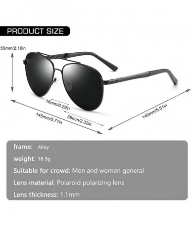 Goggle Men Pilot Polarized Sunglasses Vintage Metal Driver Mirror Sun Glasses Male Female Goggle UV400 - C3bule Mirror - CE19...