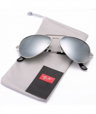 Round Classic Polarized Aviator Sunglasses for Men and Women UV400 Protection - C1184DW9KRL $35.51